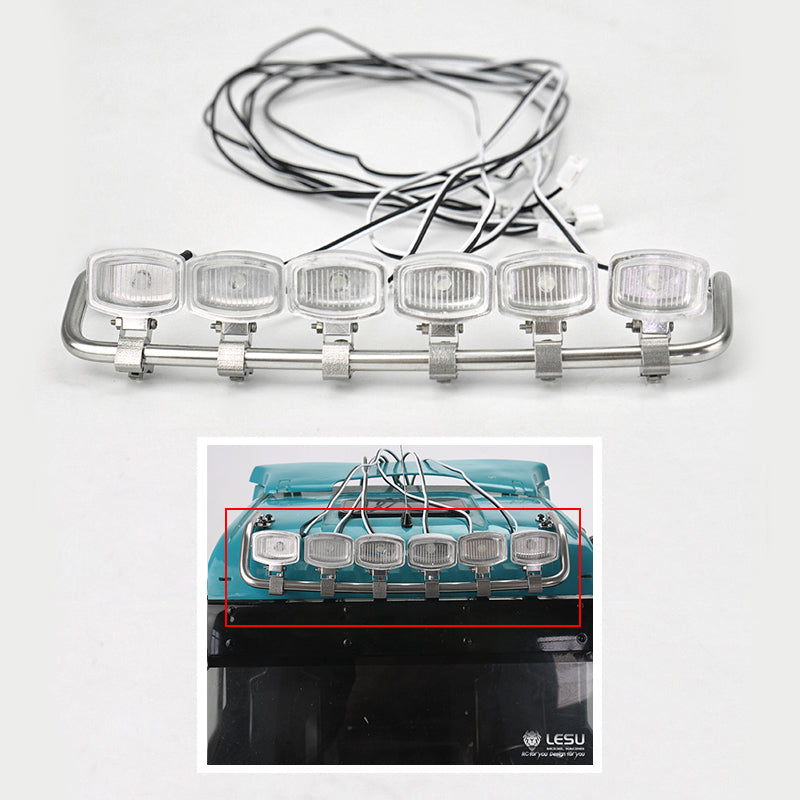 LESU Parts Metal Spotlight Toplight Lamp for 1/14 TGX26.540 Highline Tractor Truck DIY TAMIIYA RC Car Model Wagon Lorry