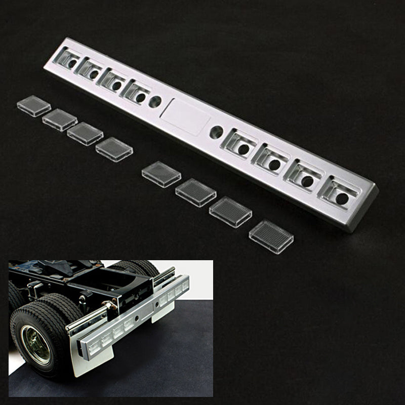 TOUCAN RC HOBBY LESU Metall Front- und Heckstoßstangenplatte Werkzeugkasten Luftfilter Pfeife Horn für 1/14 Tamiya KING RC Sattelzugmaschinen-Modelle