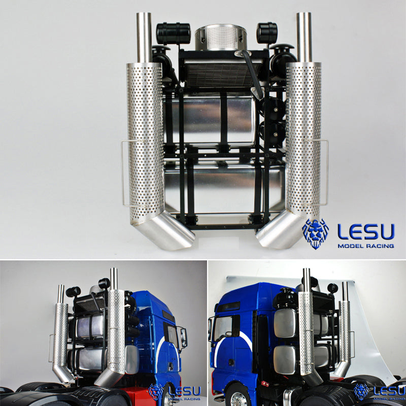 LESU 1/14 8*8 Metal Heavy-duty Chassis Radio Controlled R620 Servos Gearbox Motor SAVOX DIY Tractor Truck Cars Hobby Model Motor Servo