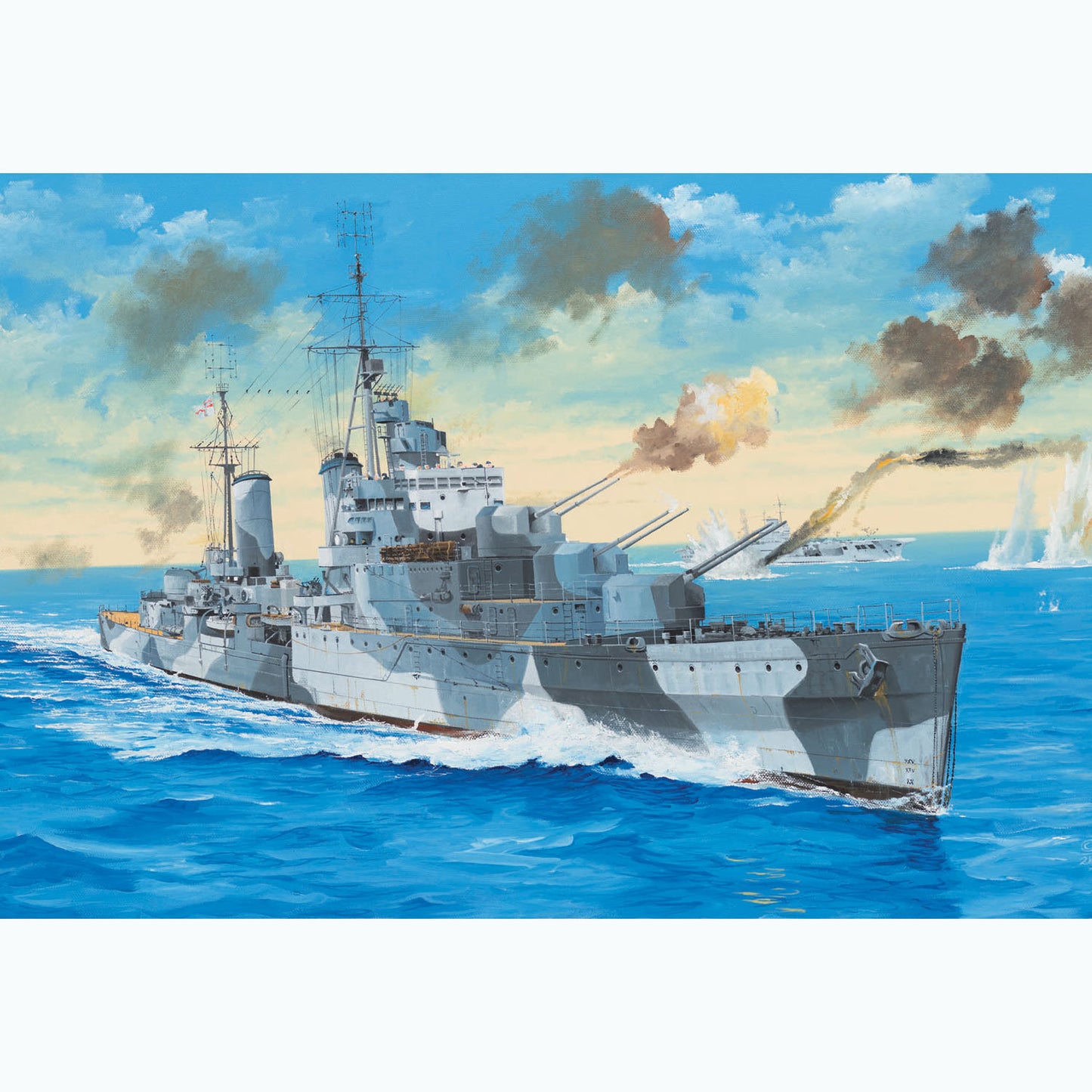 US Stock 1/350 Trumpeter 05366 HMS Naiad Royal Navy Cruiser Plastic Static Ship Model Kit DIY Military Cruiser Model