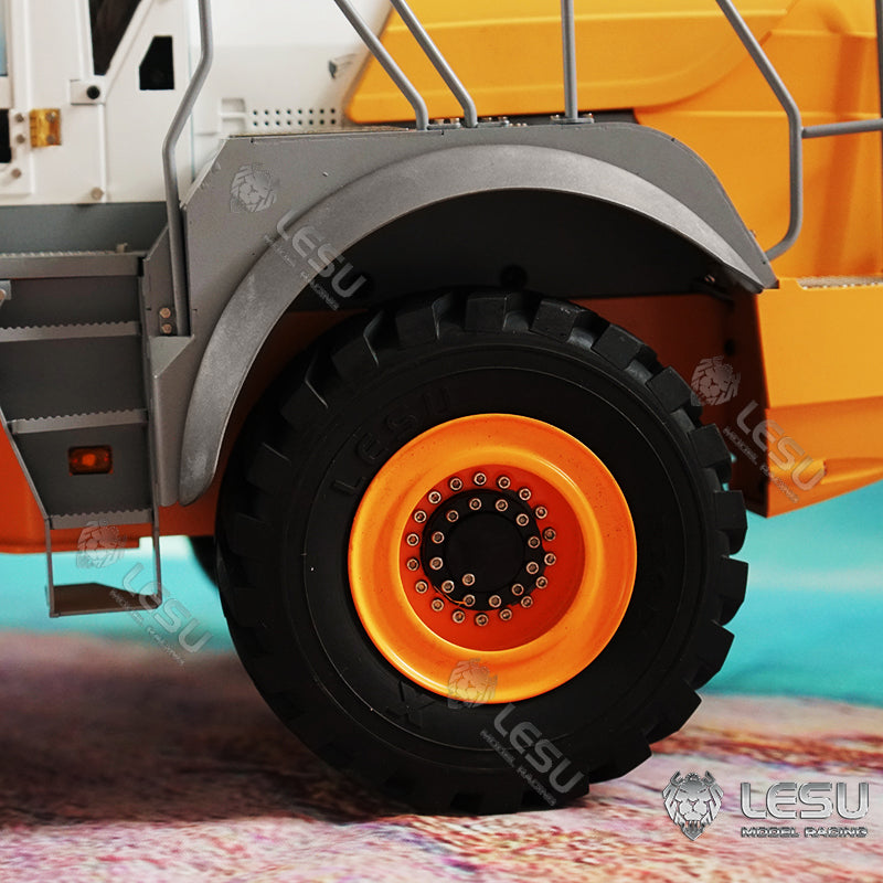 LESU Metal Wheel Eyebrow Arches for 1/15 LESU Remote Control Hydraulic Loader L574 Model DIY Part