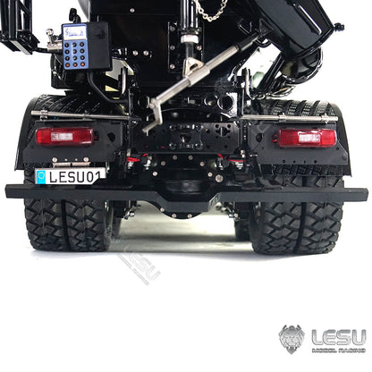 On Sales In Stock LESU 1/14 6x6 Metal RC Concrete Car Mixer Truck Lights Assembled Chassis With Lights Sound System Servo