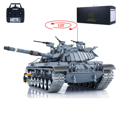 IN STOCK 1/16 Tongde Israel RC Panzer Remote Control Infrared Battle Tanks Military Model M60W ERA Painted Assembled Car 320 Rotation DIY