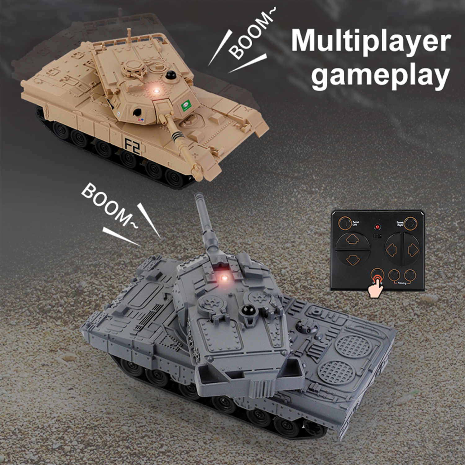 Amewi Abrams minitank met IR gevechtsfunctie 1:72 RTR Amewi Abrams minitank met IR gevechtsfunctie 1:72 RTR