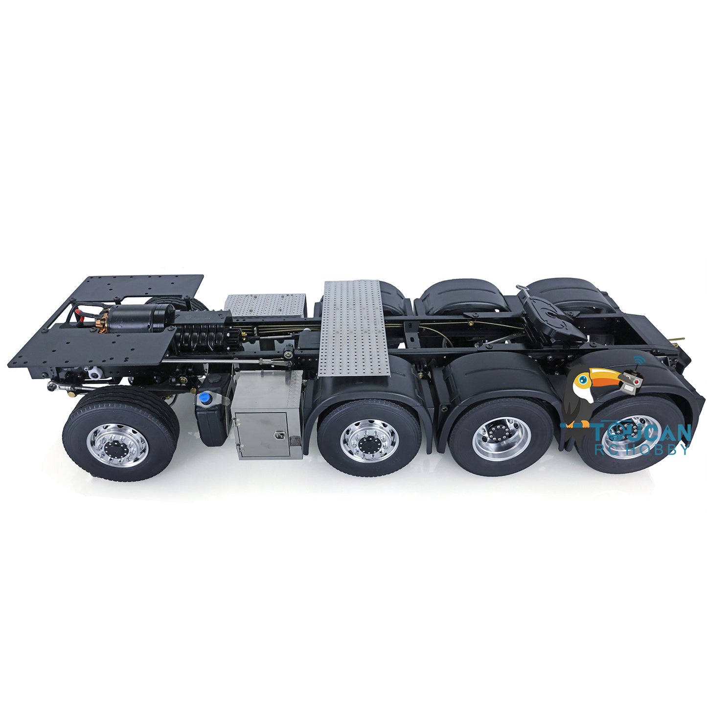 In Stock LESU Metal RC Assembled Heavy-duty Chassis for 1/14 Scale 1851 3363 Tractor Truck 3 Speed Transmission Highline Equipment Rack Truck UpgradeParts