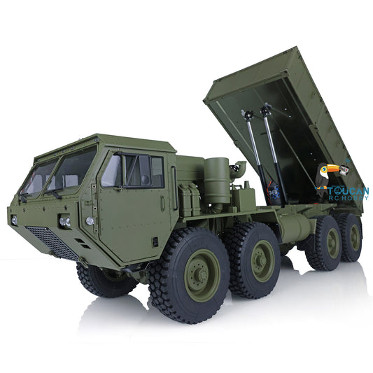 IN STOCK 1/12 8*8 Military Dumper Truck Remote Controlled Tipper Electric Car Hobby Model Chassis Motor Sound Light Radio P803A