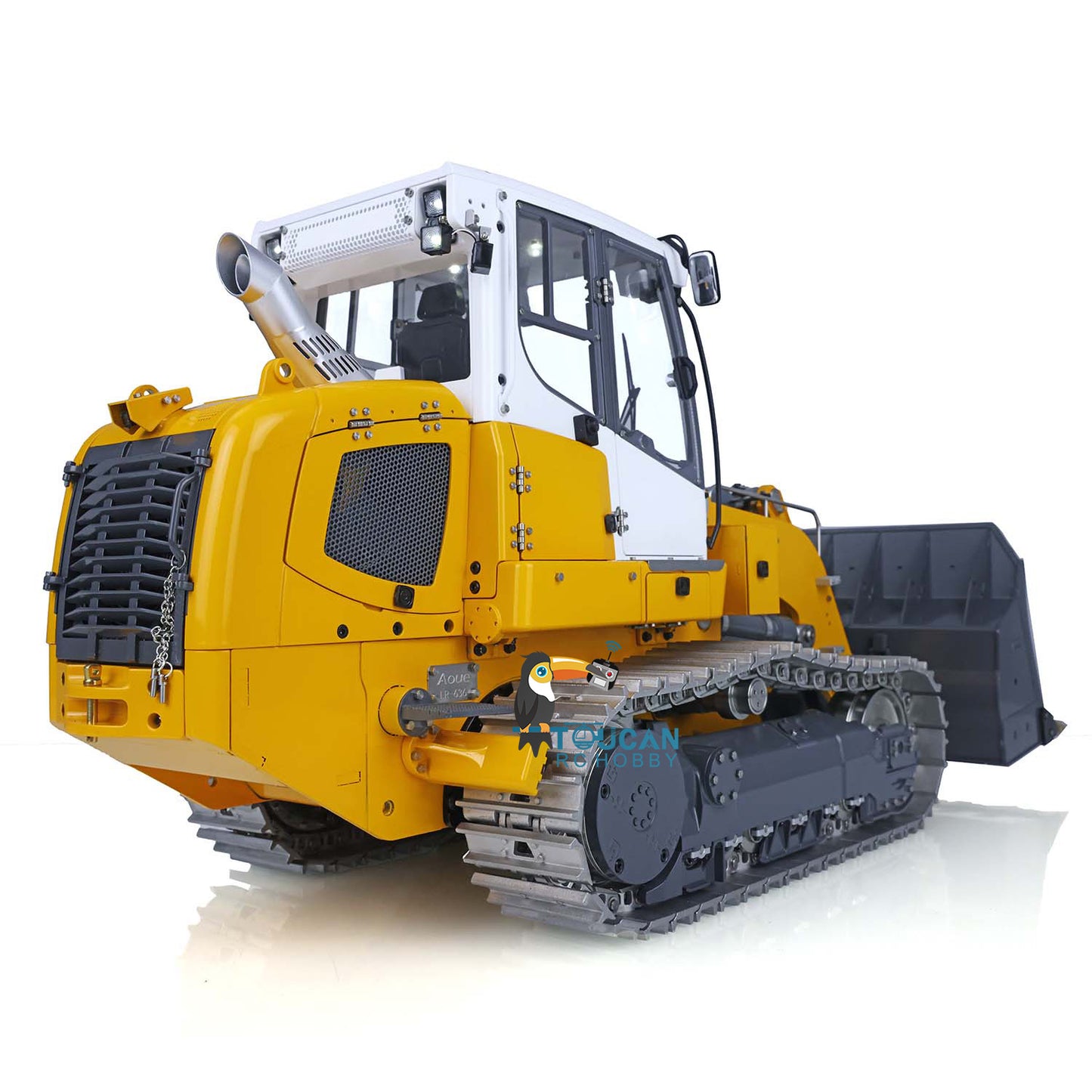 LESU 1/14 636 Metal RC Hydraulic Painted Tracked Loader Model W/ Light Sound System Reversing Valve Motor Servo ESC Decal