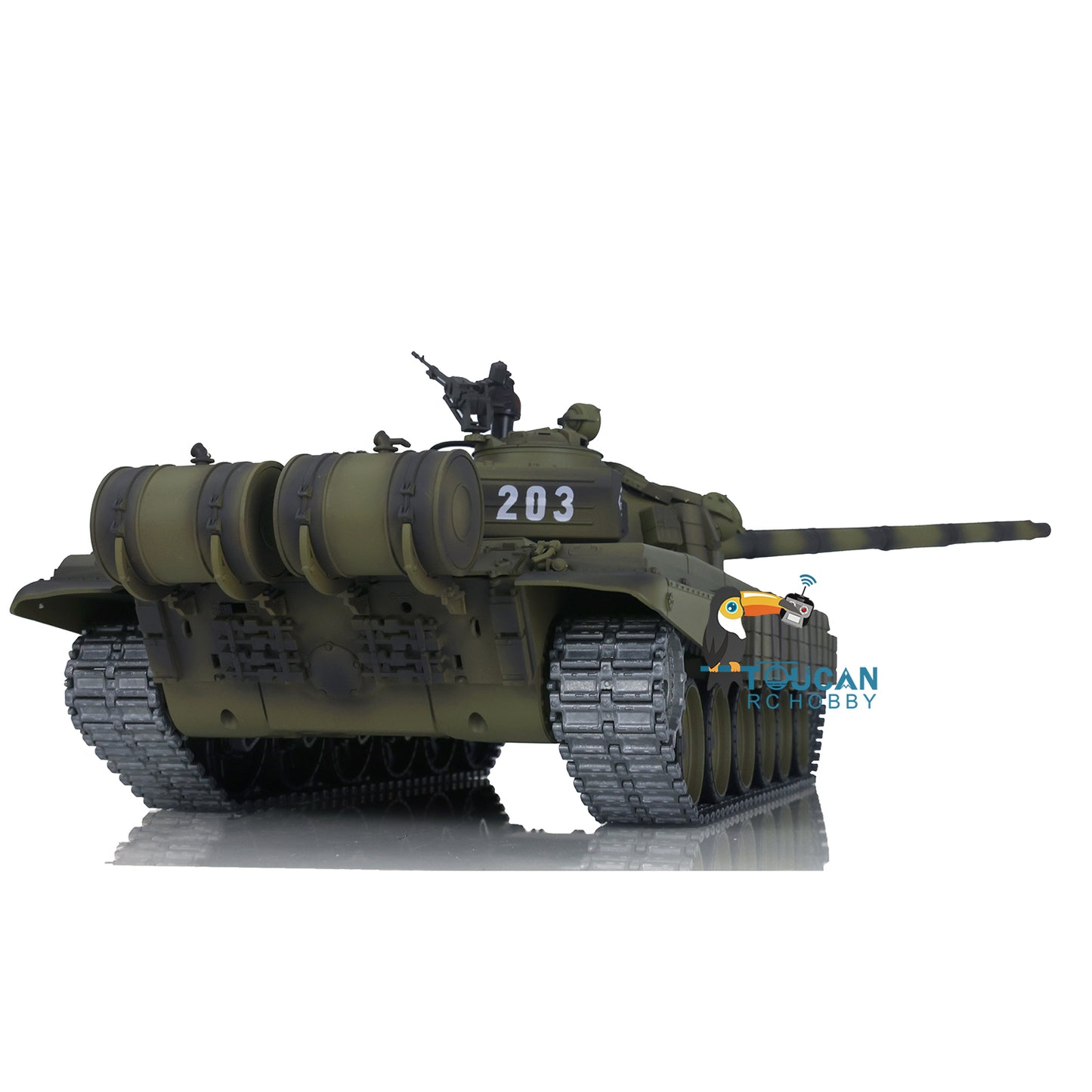 US Stock Henglong Radio Controlled Tank T72 1/16 Scale 7.0 Mainboard Metal Battle Electric Tank Tracked Vehicle W/ Battery Charger