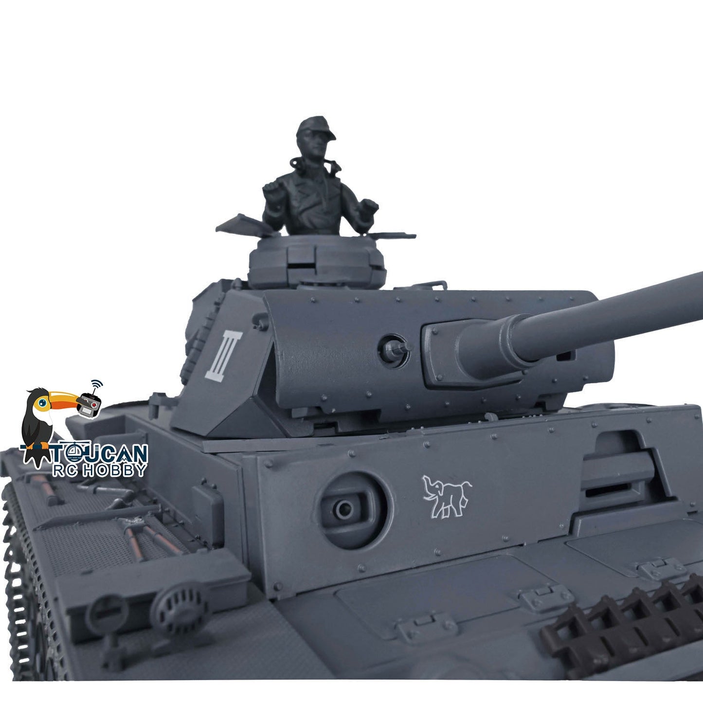 TOUCAN RC HOBBY Henglong 1/16 TK7.0 Promotion German Panzer III L RTR RC Tank 3848 FPV 360 Degrees Turret IR BB Smoke Metal Barrel Idlers Sprockets Wheels Tracks Gearbox