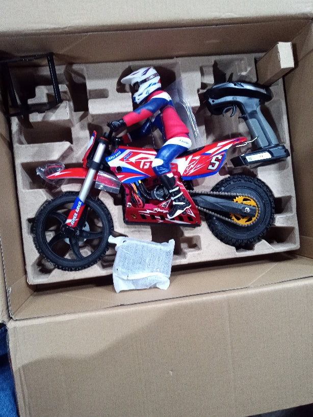 US Stock Second Hand Skyrc Super Rider SR5 1/4 Scale Red Ready to Go Remote Control Motor Bike Model Balance Battery
