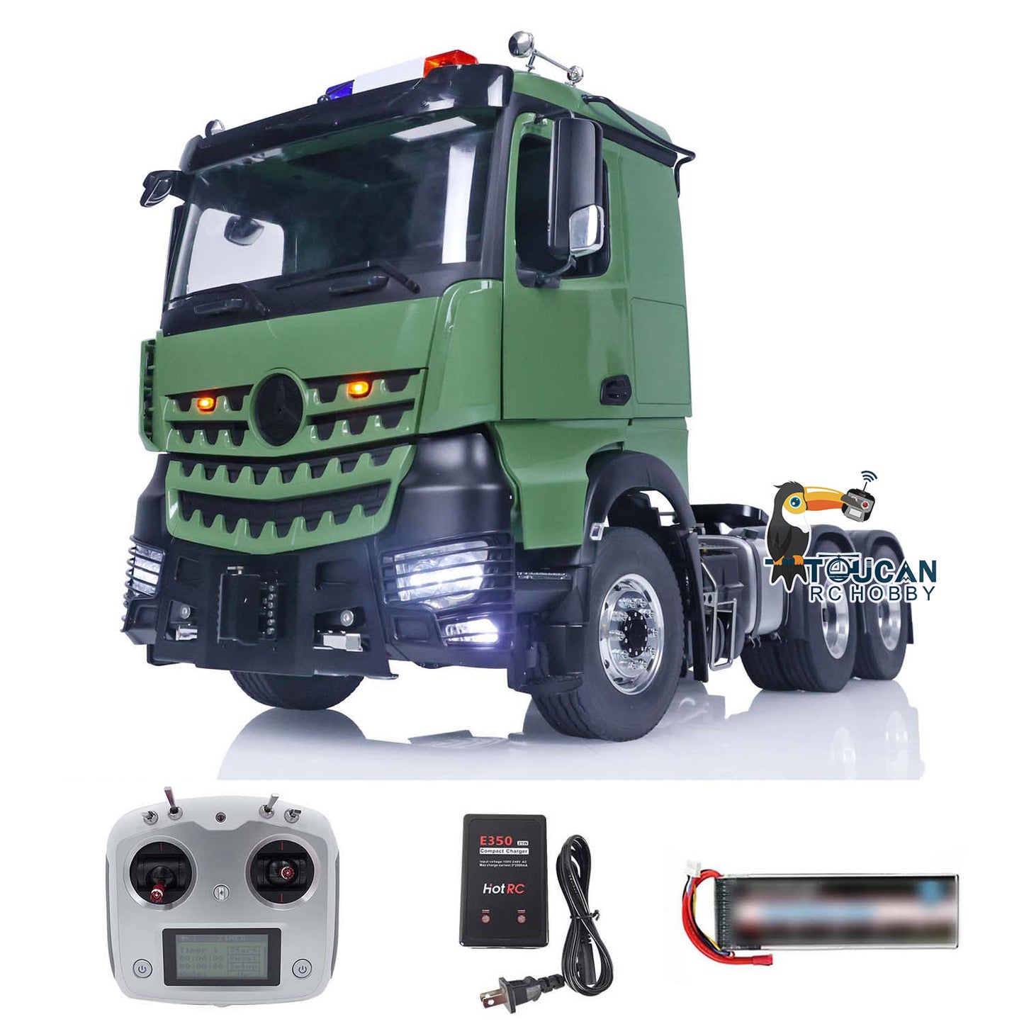 6x6 TOUCAN 1/14 RC Tractor Truck Metal Chassis Remote Control Cars Lights Sounds