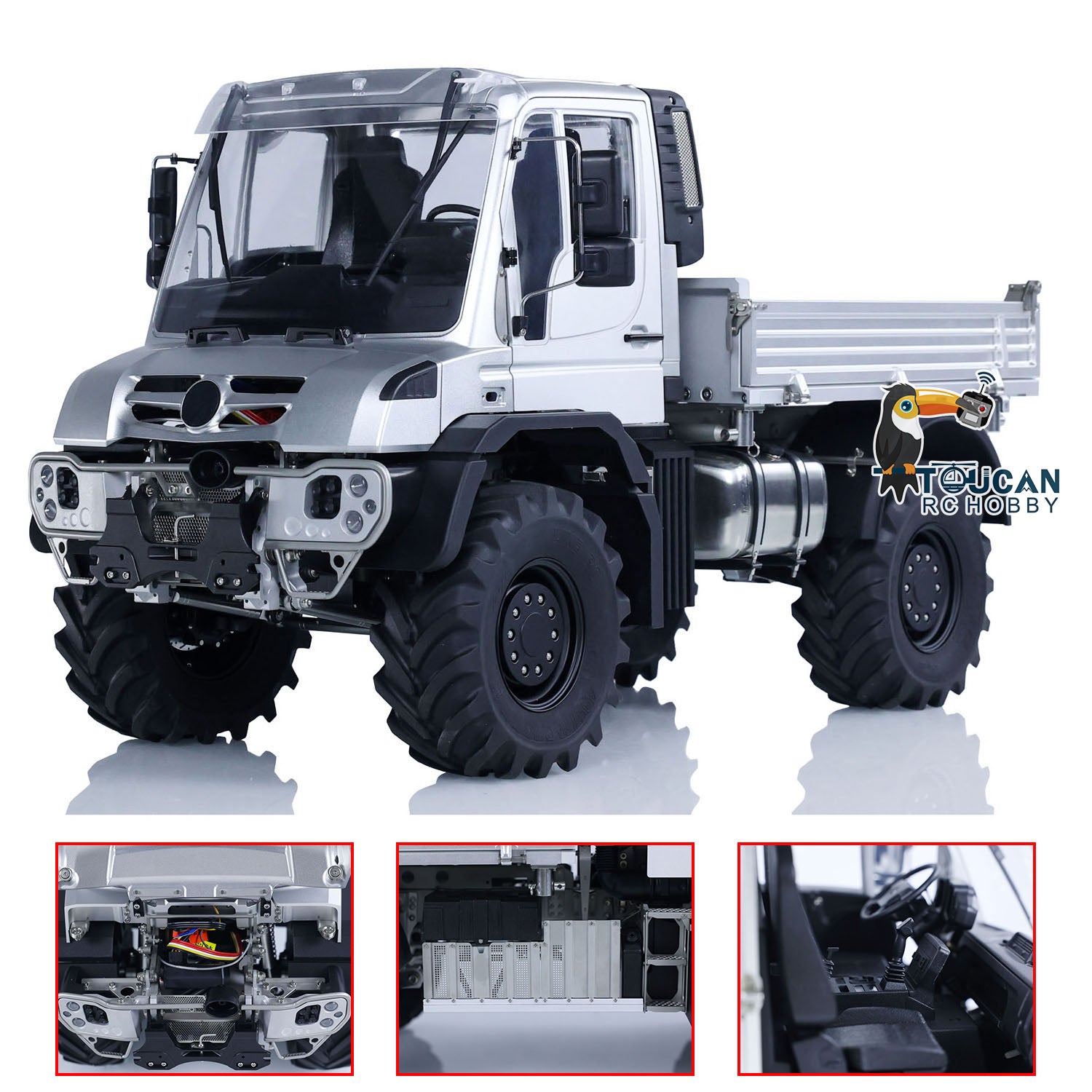 Camión RC Camión Volquete RC 1/14 Toucan - Metal, 4x4, Hidráulico, Con Sonido Y Luces, Control Remoto Juguetes Rc Avanzados