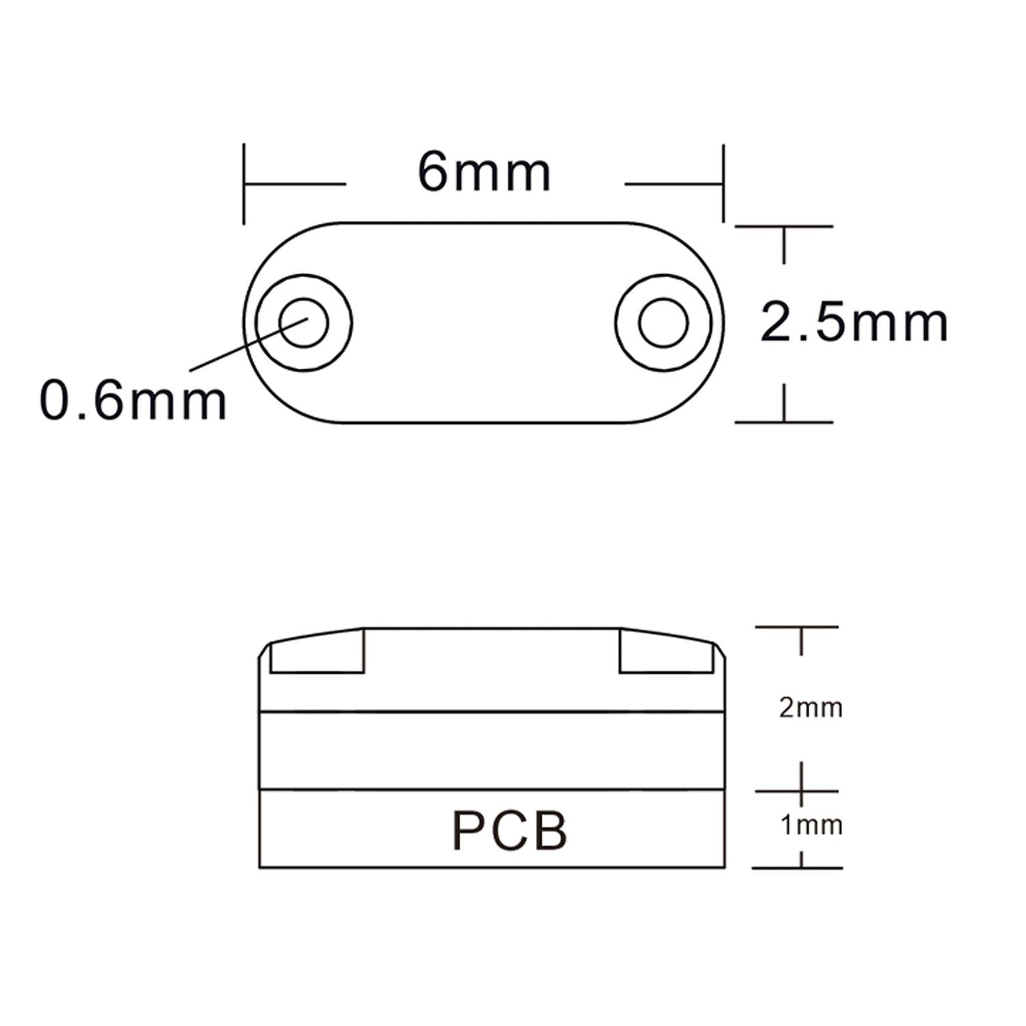 LED Plastic Marker Light 3V-3.2V 3-3.2V Head Clearance Lamp for DIY TAMIYA 1/14 Remote Control Tractor Truck Model Tipper Trailer Car