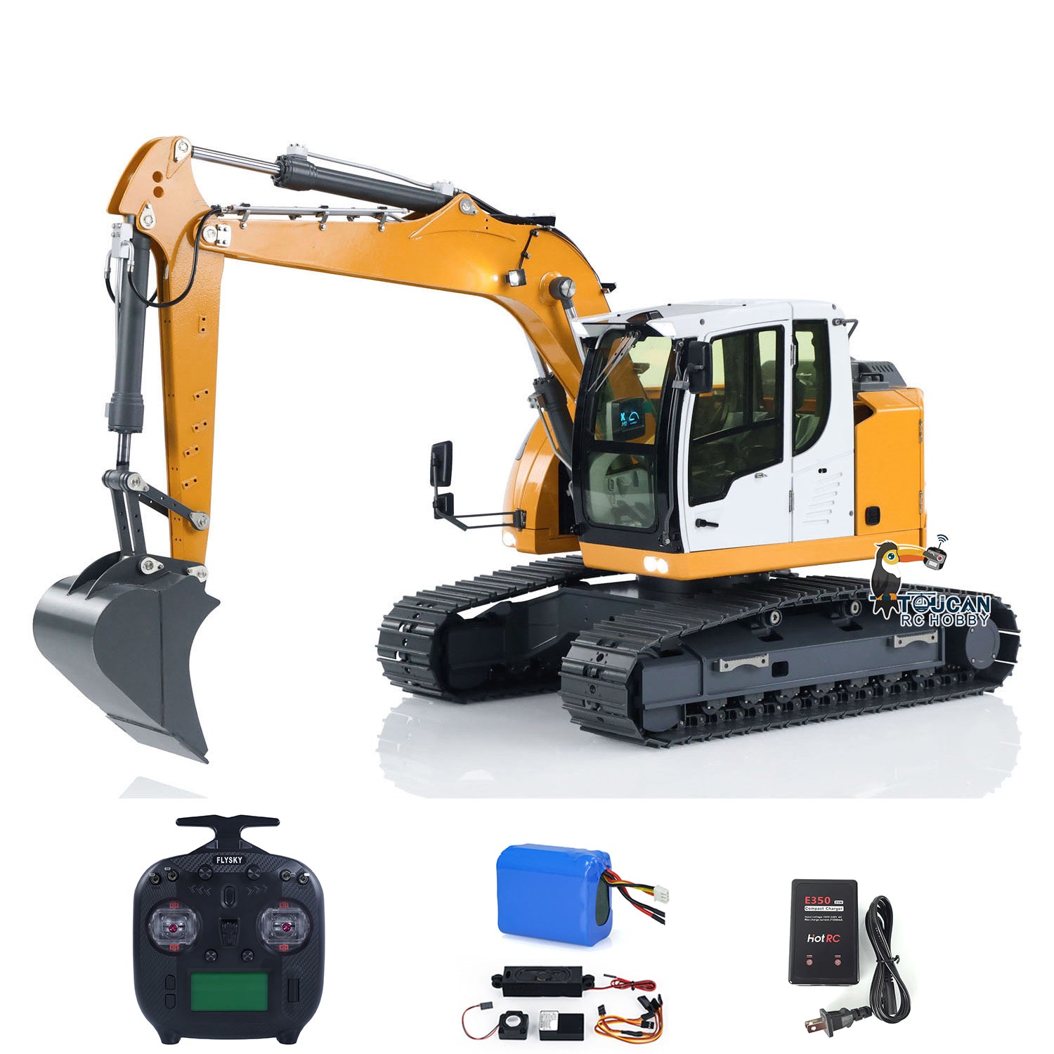 TOUCAN RC HOBBY JDModel Fast Free Shipping 1/14 RC Hydraulic Excavator