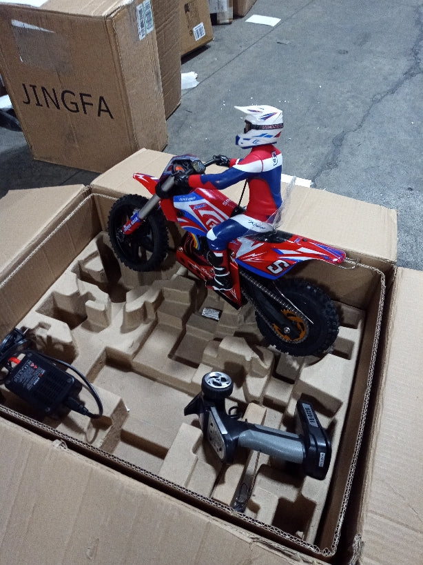 US Stock Second Hand Skyrc Super Rider SR5 1/4 Scale Red Ready to Go Remote Control Motor Bike Model Balance Battery
