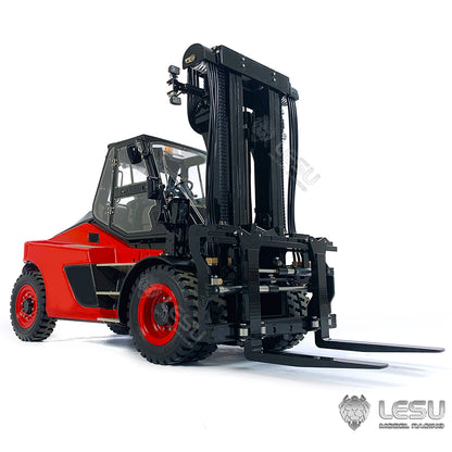 LESU 1/14 RC Hydraulic Painted Assembled RC forklift Metal Aoue-LD160S Remote Control Wheeled Car Sound Light System Model