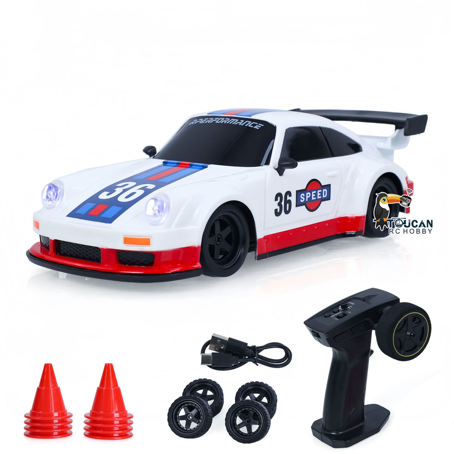 25KM/H High Speed 4x4 Plastic JIABAILE 1/36 RC Drift Car 3613