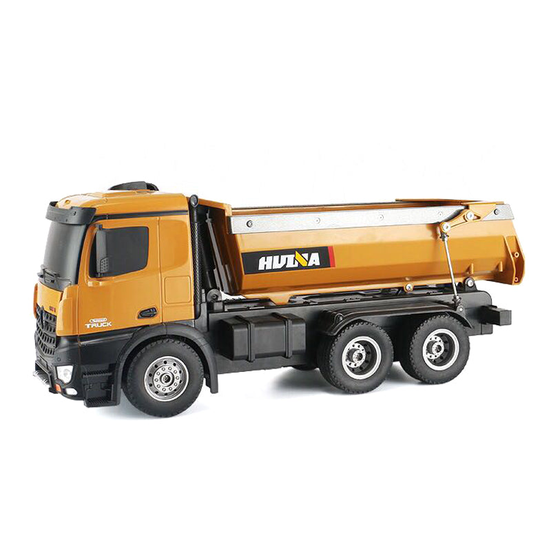 HUINA Toy RC Dump 573 1/14 2.4Ghz Radio Control Dumper Ready To Go W/ Battery Light Rear LED Loaded and unloaded Hopper Gifts