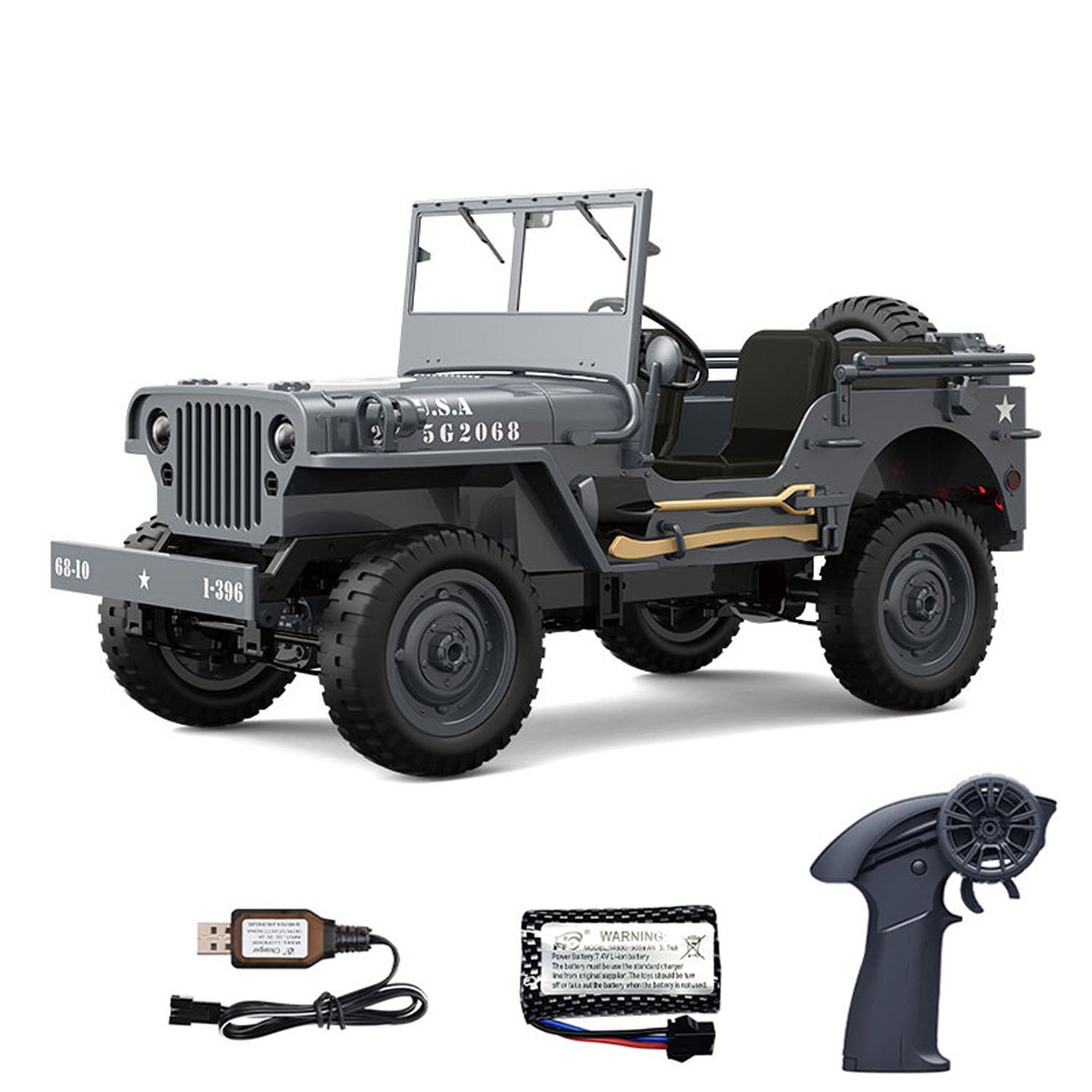 JJRC 1/10 Radio Control Off Road Car C8815 4WD RC Crawler Military