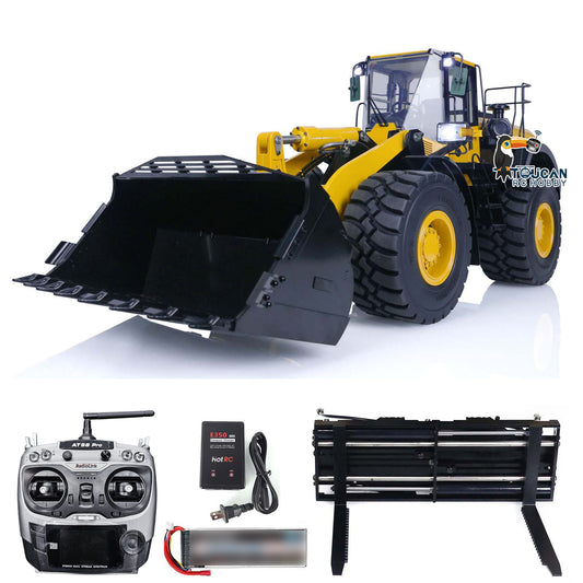 IN STOCK MTM Metal 1/14 RC Hydraulic Loader WA480 RTR Construction Vehicles Assembled Model Reversible Bucket Tiltable Dozer Blade