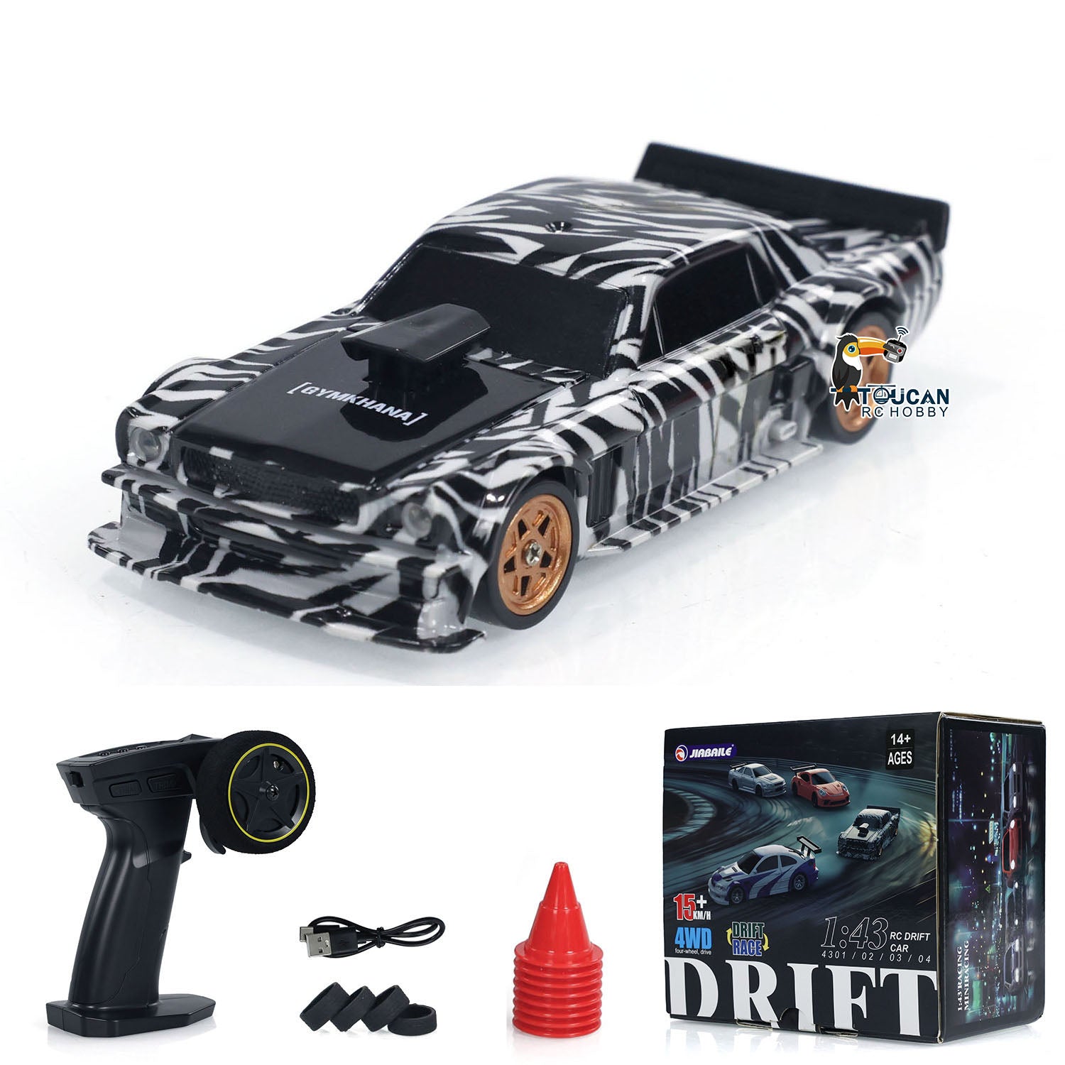1/43 4WD Mini RC Race Car Radio Control Drift Car Toy High