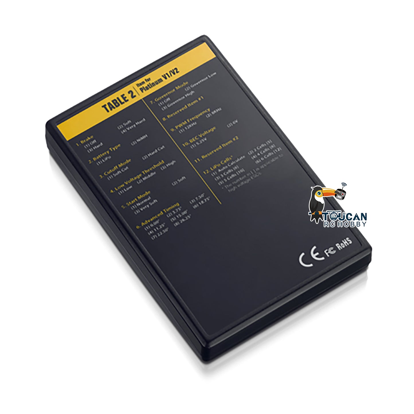 Hobbywing Program Card LED Screen For EZRUN QUICRUN SEAKING non-Pro Series Brushless ESC Electronic Speed Controller Model Parts