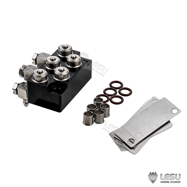 TOUCAN RC HOBBY LESU Metal Hydraulic Nozzle Unit of Quick Coupler 1/14 RC Excavator Aoue LR960 Metal Part DIY Hobby Models Accessories