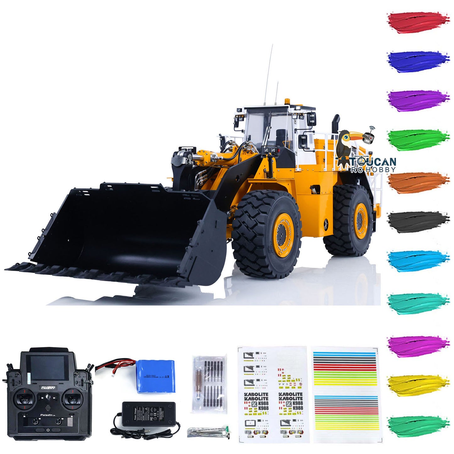 IN STOCK Kabolite K988 1/14 Hydraulic RC Loader PL18 Lite Radio Control Construction Vehicle Simulation Car RTR Painted Assembled Model