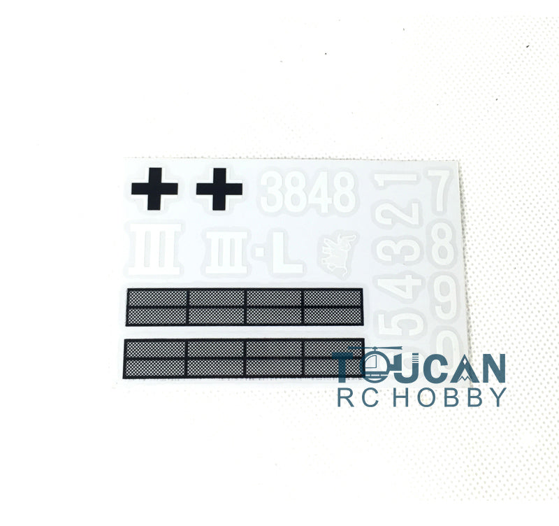 TOUCAN RC HOBBY Henglong 1/16 Scale German Panzer III L RC Tank 3848 Decoration Decal