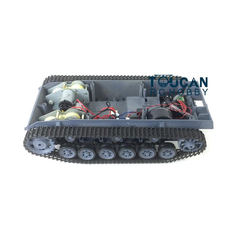 TOUCAN RC HOBBY Henglong 1/16 Chassis W/ Plastic Tracks Wheels for German Panzer III L RC Tank 3848 Radio Controlled Panzer DIY Spare Parts Accessory