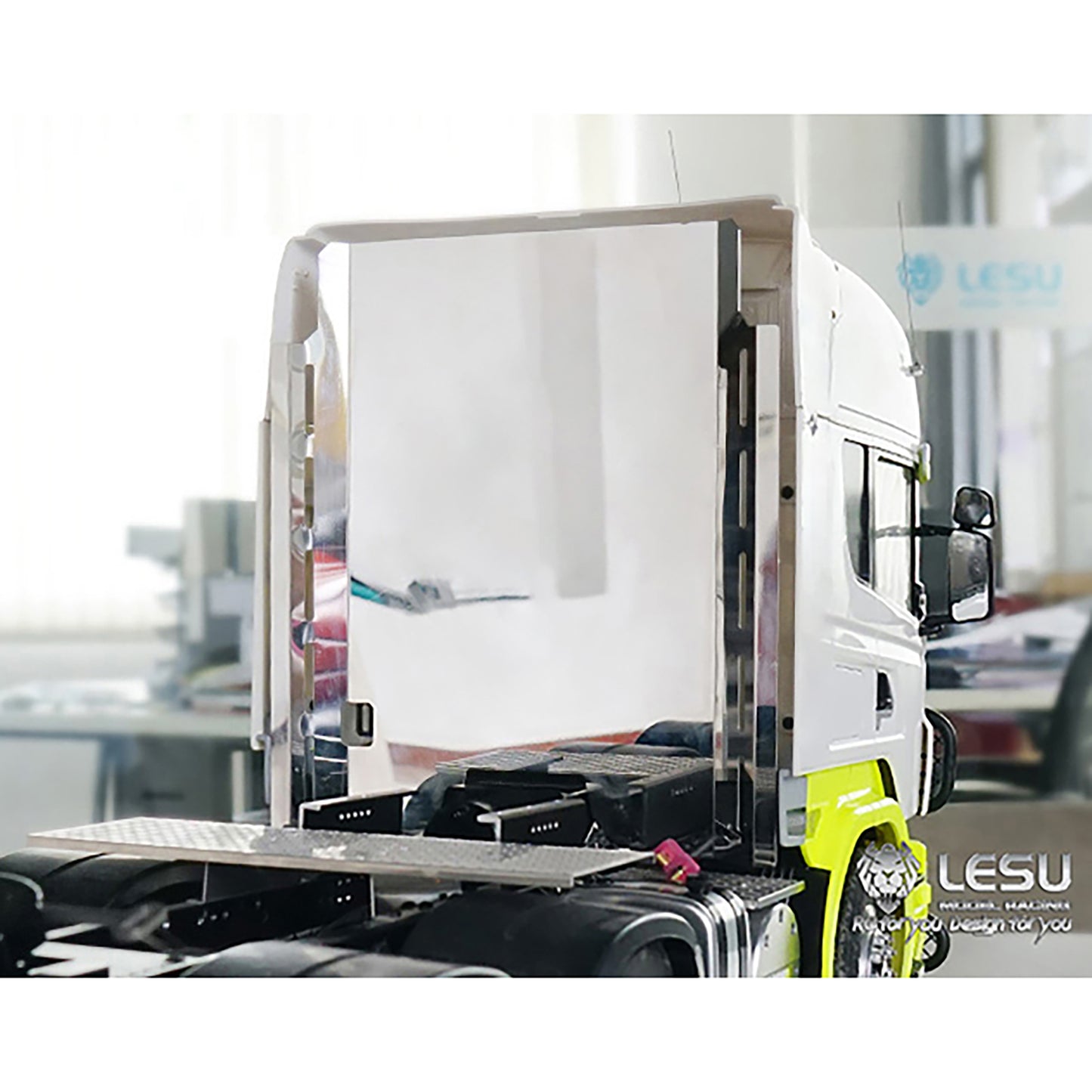 LESU Cabin Metal Protection Board for 1/14 TAMIIYA/LESU RC Tractor Truck Gearbox Model Car Replacement Upgraded Parts