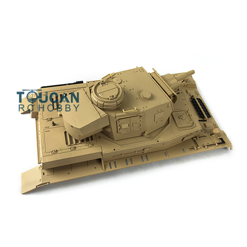 TOUCAN RC HOBBY Henglong 1/16 Scale German Panzer IV F RC Tank 3858 Remote Control Model Plastic Turret & Upper Hull