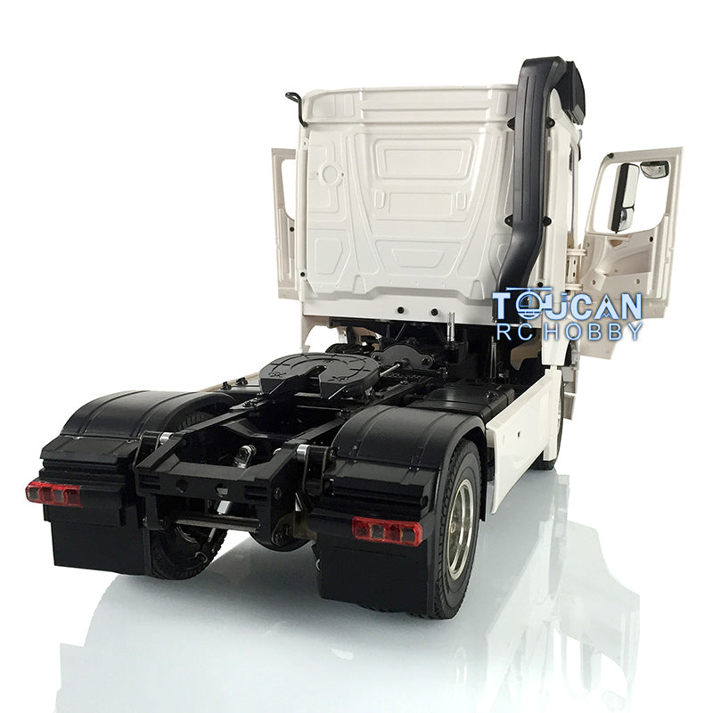 Toucan Hobby 1/14 4x2 Unpainted 2-Axle RC Tractor Radio Control Truck Trailer Open Door DIY Car Toy Gift for Adults Children