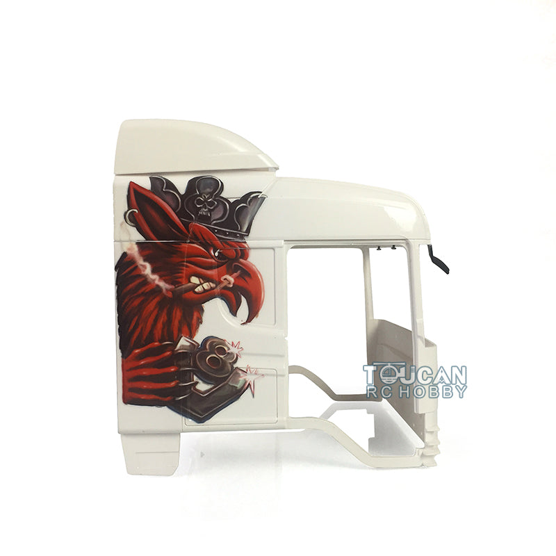Plastic Smoking Gripen Cabin for DIY 1/14 TAMIYA Model R730 RC Tractor Truck Remote Controlled Trailer Lorry Car