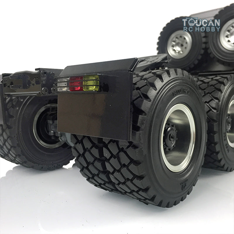 In Stock 26.5Inches JDM 1/14 Metal 6X6 Remote Control Off Road Tractor Truck 2Speed Gearbox Differential Axles Metal Chassis No Battery