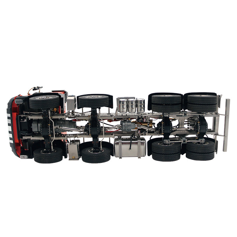 JDM-161 Dump 1/14 8x8 JDMODEL RC Hydraulic Dumper Truck I6S Radio Controller Differential Lock Axle Cylinder Wheel Hubs W/ Hopper