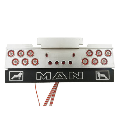 Degree Rear Tail Beam LED Taillight CNC Upgrade Universal Parts for 1/14 RC Tractor Car DIY Remote Controlled Model