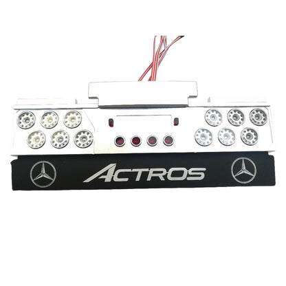 Degree Rear Tail Beam LED Taillight CNC Upgrade Universal Parts for 1/14 RC Tractor Car DIY Remote Controlled Model