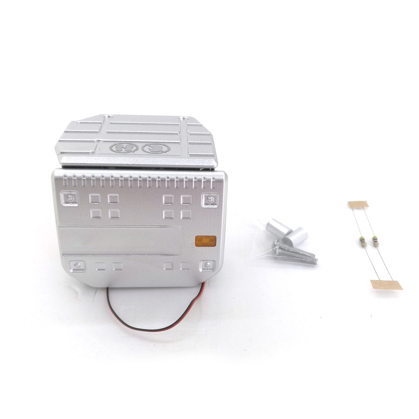 Degree Scale Trucks Spare Parts Metal Tool Box Replacements for Tamiiya 1/14 Radio Controlled Tractor Truck DIY LESU HUINA