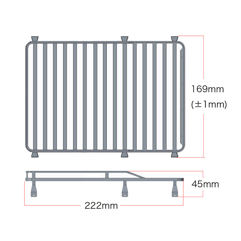 Metal Roof Rack for 1/10 RC4WD G2 D90 RC Crawler Car DF Radio Controlled Off Road Vehicles Model