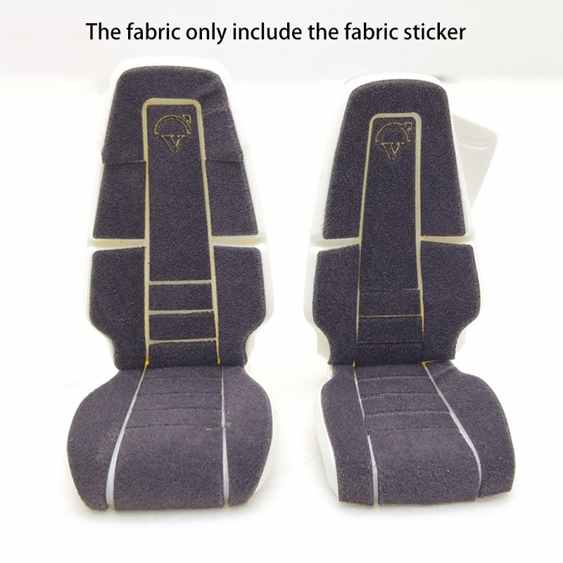 Degree Fabric Cloth Cabin Seat Decals Sticker for 1/14 Tamiye RC Car Cabin 56360 56362 Tractor Truck Orange Grey Blue White