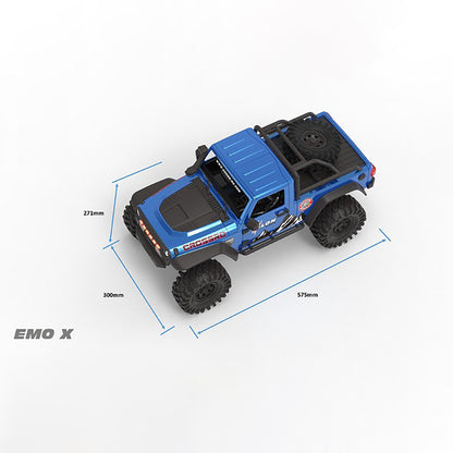 CROSSRC 4X4 RC Crawler Car Emulated 1/8 EMOX Remote Control Off-road Vehicles Hobby Models KIT DIY Part Light 2-Speed Transmission