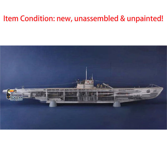 US STOCK Trumpeter 06801 1/48 Scale New Unassembled Unpainted German DKM U-Boat VIIC U-552 Submarine Warship Static Model Toys