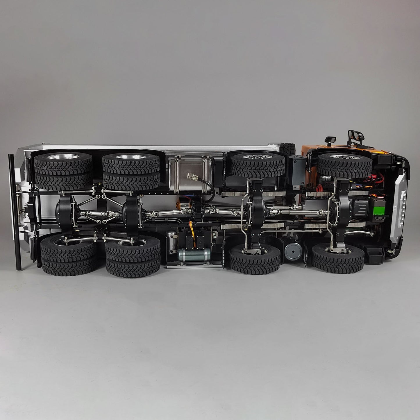 1/14 8x8 Metal Hydraulic RC Dump Truck Remote Control Tipper Car Sound Lights Assembled Painted Model ESC Motor Servo