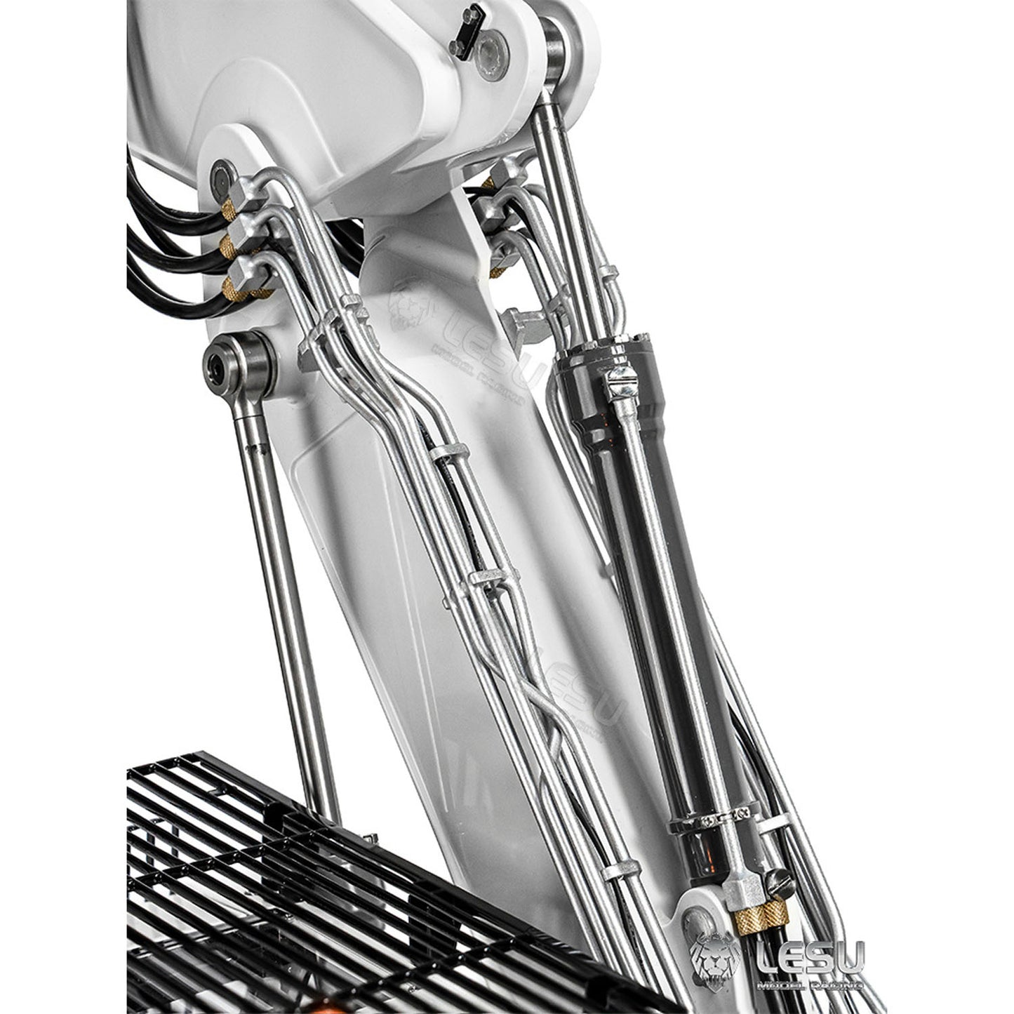 LESU 1/14 3-arm LR945 RC Hydraulic Excavator Remote Control Digger Heavy-duty Electric Hobby Model Kits Unpainted and Unassembled