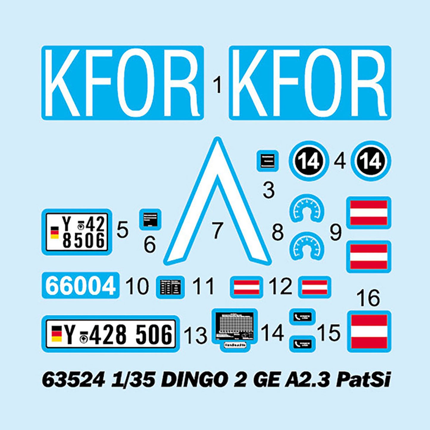I Love Kit 1/35 63524 German DINGO2 GE A2.3 Armored Conveyor Vehicle Static Plastic Model Kit Military Transport Unassembled