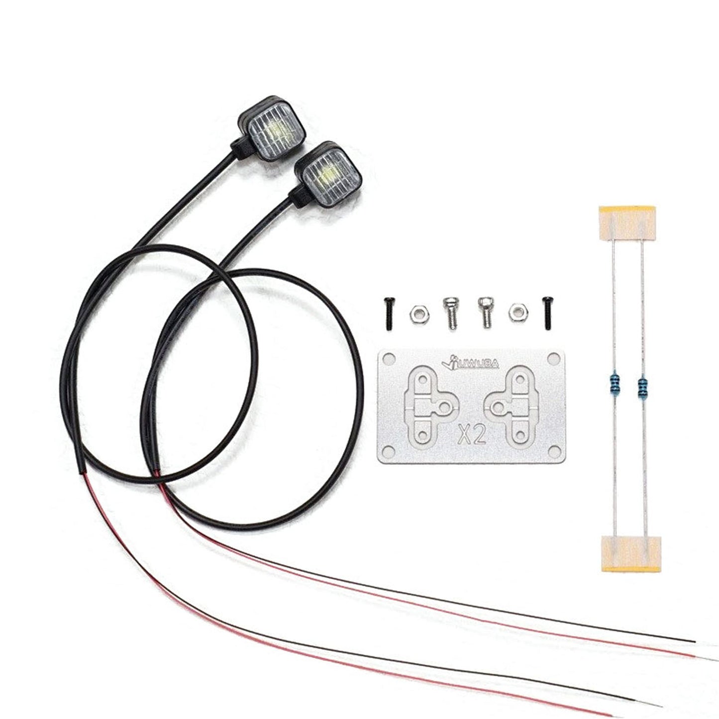 LED 2.2V-3V Plastic Spotlight for DIY TAMIYA 1/14 RC Tractor Truck Trailer Crawler Car Off Road Vehicle Dumper Lorry Model Loader