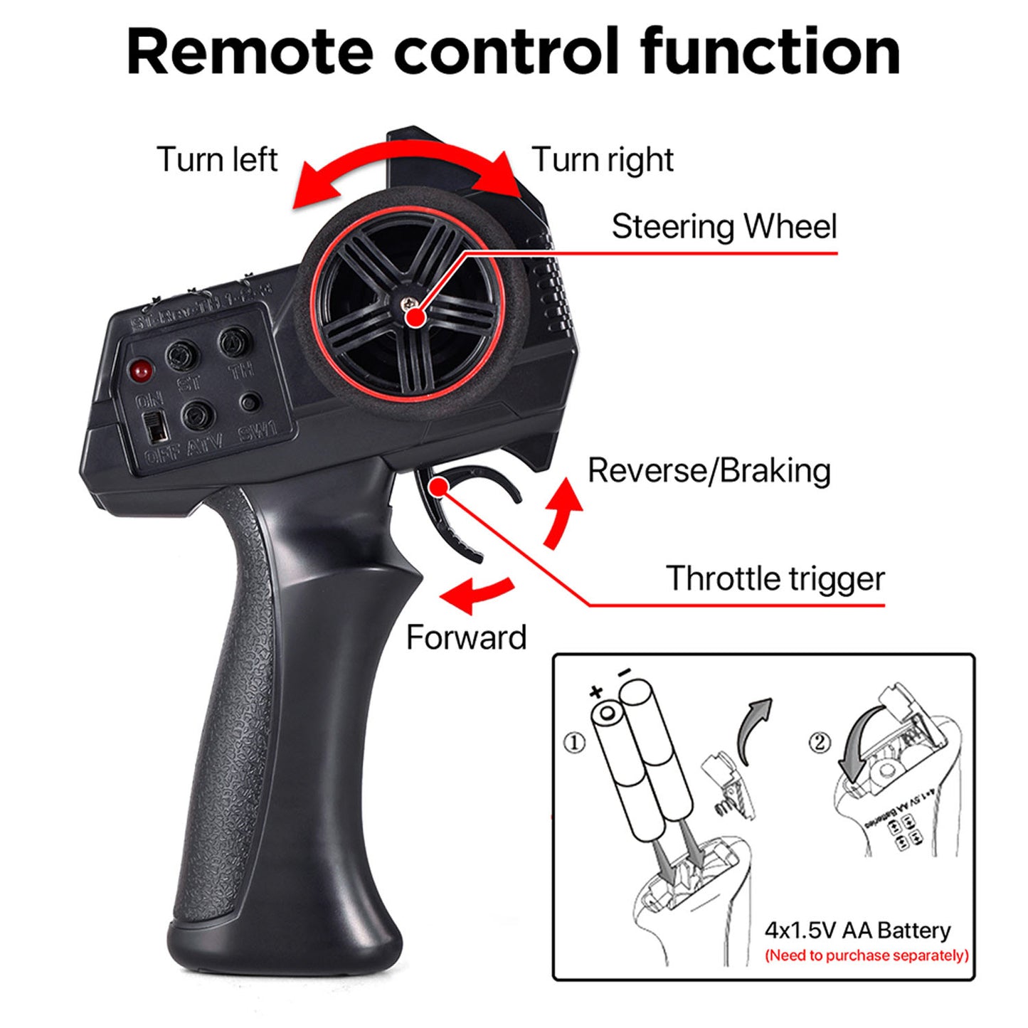 Pre-order US Stock Metal Plastic 1/18 RC Off Road Car 4*4 Remote Control Rock Crawler 370 Motor ESC Protection Steering Servo Battery Model Toys