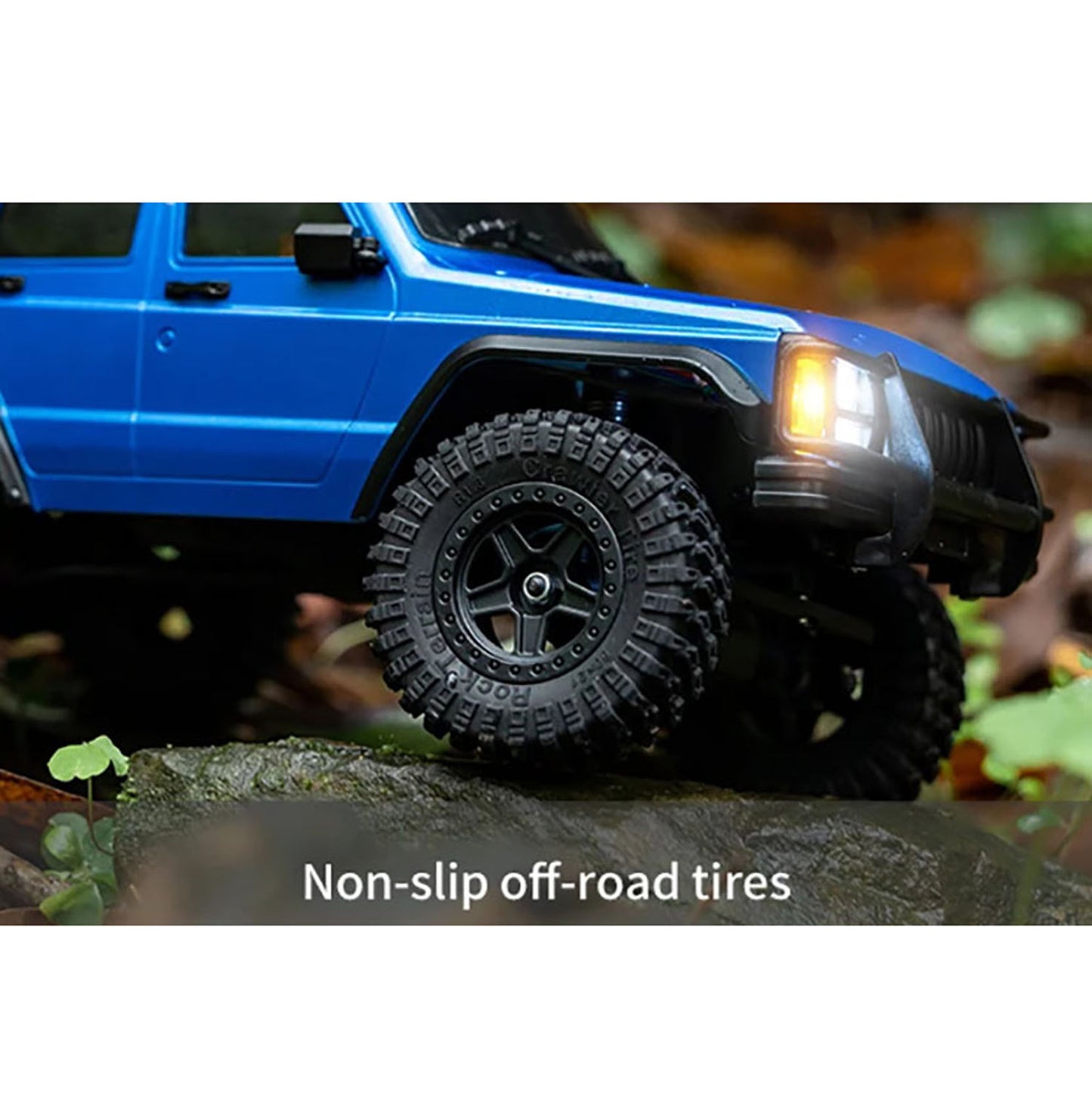 US Stock Plastic 1/18 4X4 RC Rock Crawler Remote Control Off Road Vehicle 3Speed Brushed Motor Metal Chassis Rail Multi-Terrain Model Car