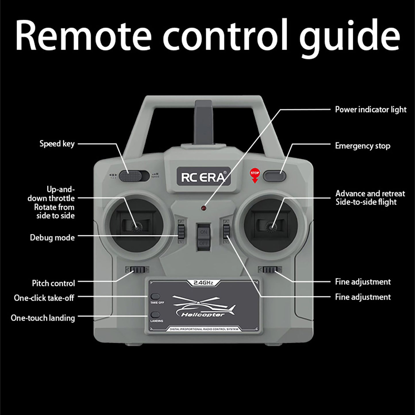 1/30 RC ERA 2.4G 6CH Remote Control Helicopter C190 H145 6-Axis Gyro Optical Flow Localization Altitude Hold Flybarless RTF